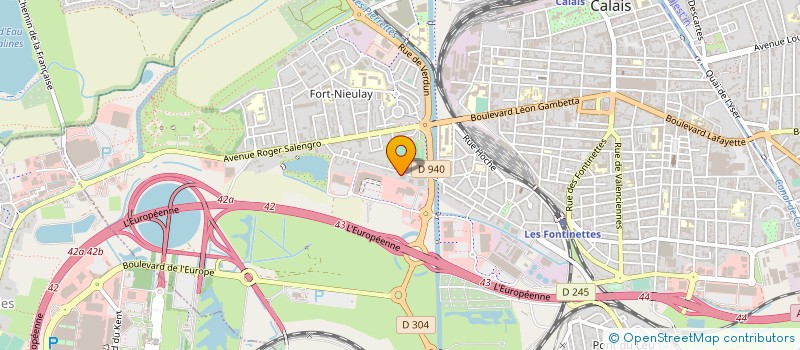 localisation de l'entreprise TECHNI BOIS  CALAIS