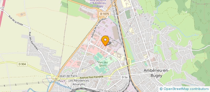 localisation de l'entreprise TECHNI BOIS CONCEPT à AMBERIEU-EN-BUGEY