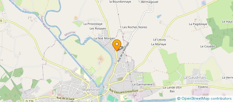 localisation de l'entreprise TECHNI BREIZH  MALESTROIT