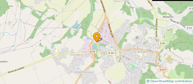 localisation de l'entreprise TECHNI-CANA  VILLEMOIRIEU