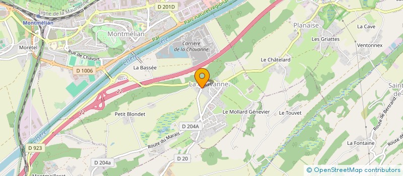 localisation de l'entreprise TECHNI'CHAPE SAVOIE  MONTMELIAN