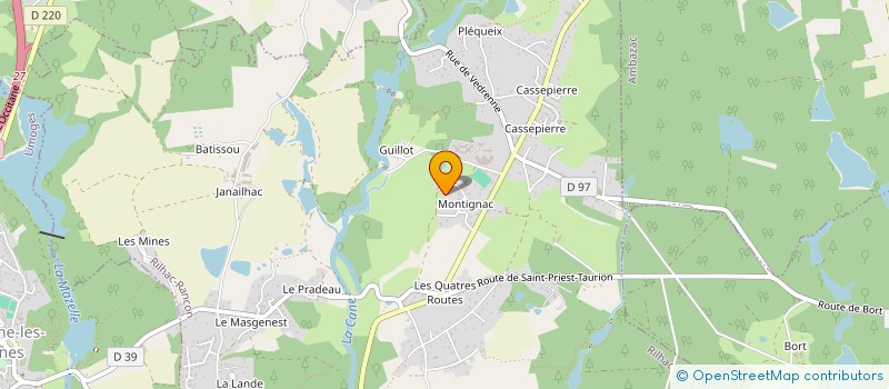 localisation de l'entreprise TECHNI-CHAUD ET FROID à RILHAC-RANCON