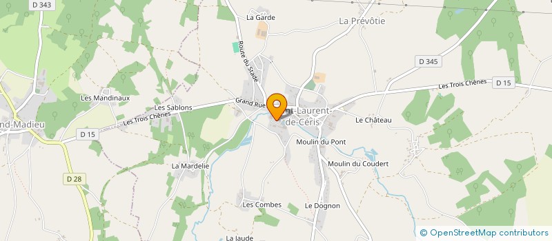 localisation de l'entreprise TECHNI CHAUFF 16 à SAINT-LAURENT-DE-CERIS