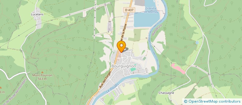 localisation de l'entreprise TECHNI CHAUFF SERVICES  BOURGUIGNON