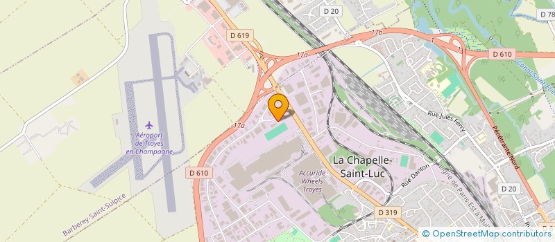 localisation de l'entreprise TECHNI-CHAUFFE  LA CHAPELLE-SAINT-LUC