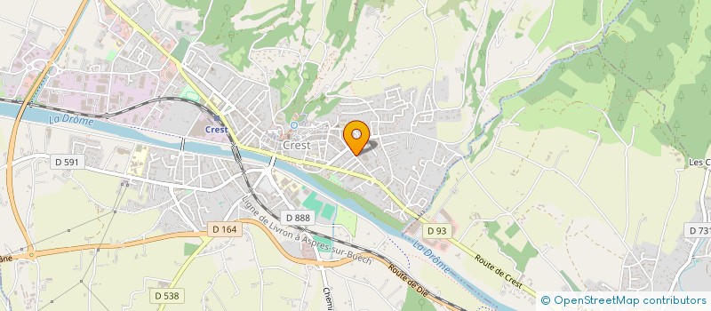 localisation de l'entreprise TECHNI CLIM 26 à CREST