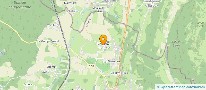localisation de l'entreprise TECHNI CLIM SERVICES à COLIGNY