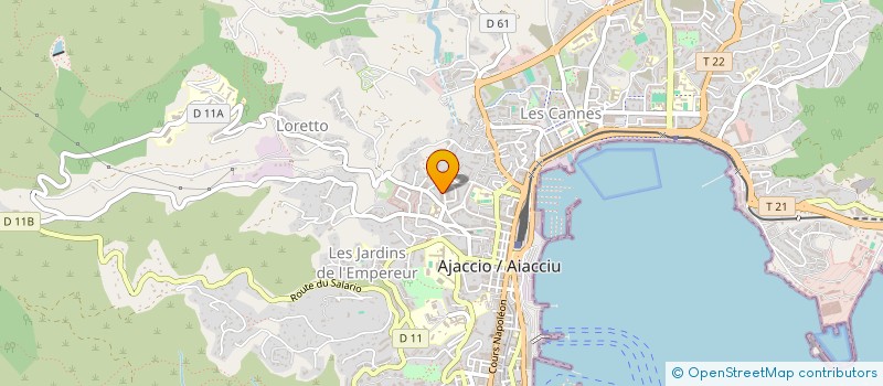 localisation de l'entreprise TECHNI CLIMATISATION à AJACCIO