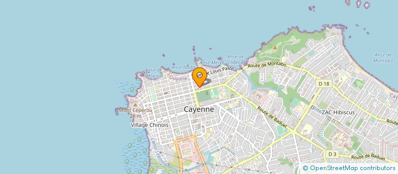 localisation de l'entreprise TECHNI COM à CAYENNE