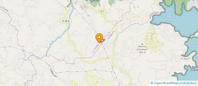 localisation de l'entreprise TECHNI-CONSTRUCTION  LE ROBERT