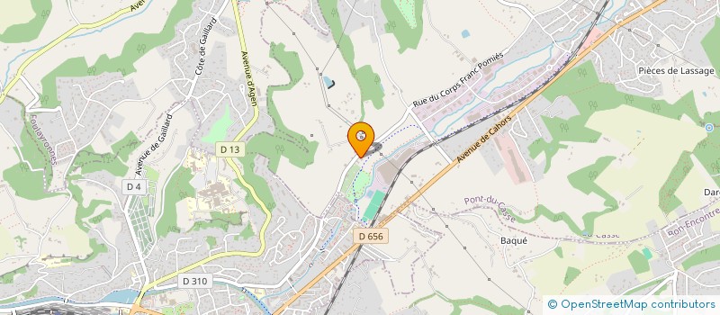 localisation de l'entreprise TECHNI CONTROL AUTO CASSIPONTIN à PONT-DU-CASSE