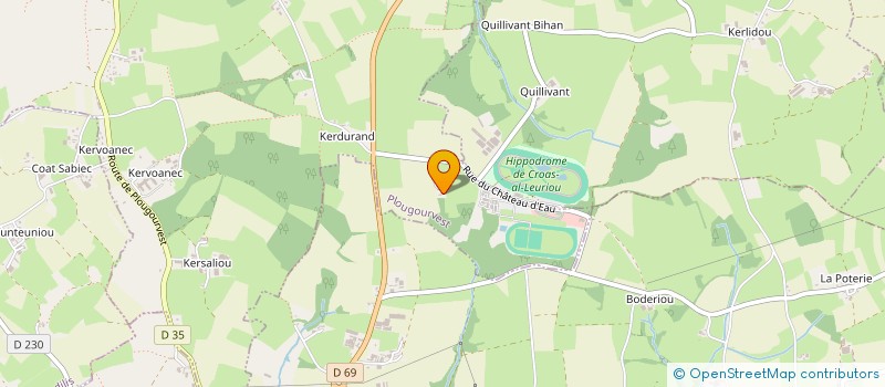 localisation de l'entreprise TECHNI COPEAUX  PLOUGOURVEST