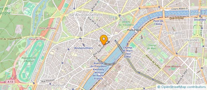 localisation de l'entreprise TECHNI D'IMPRESSION RELATIONS PUBLIQUES à PARIS