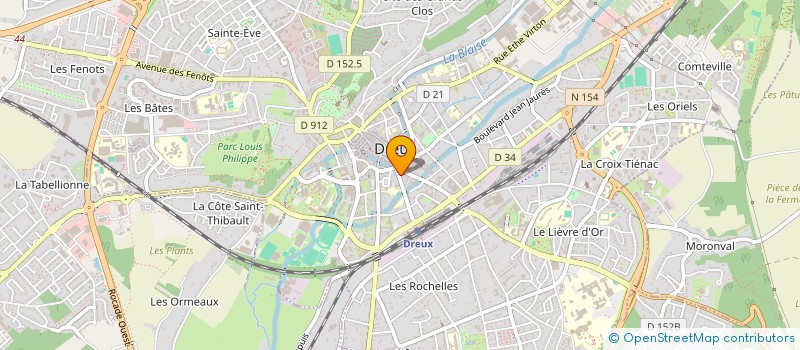 localisation de l'entreprise TECHNI DECOR à DREUX