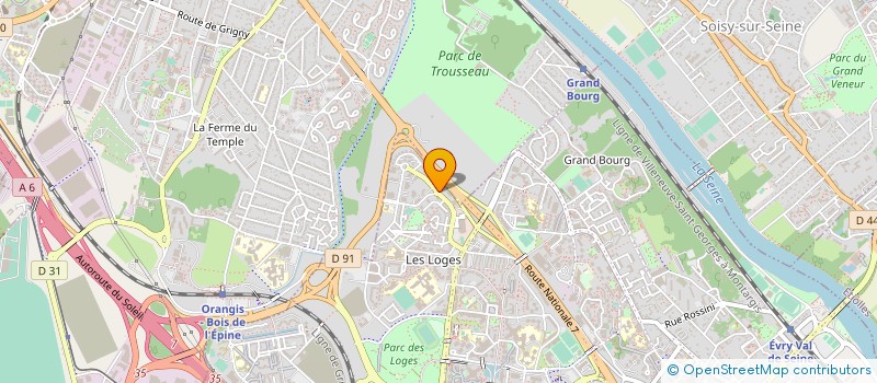 localisation de l'entreprise TECHNI ENERGIE SERVICES à EVRY-COURCOURONNES