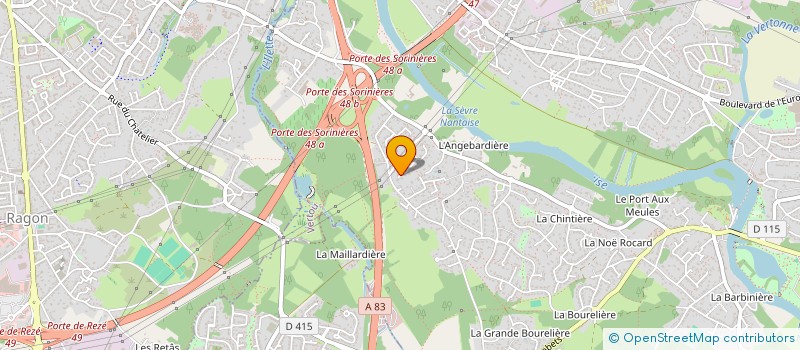localisation de l'entreprise TECHNI-ETANCHE à VERTOU