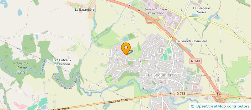 localisation de l'entreprise TECHNI FACE  LA SEGUINIERE