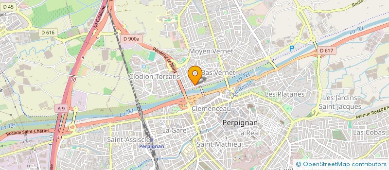 localisation de l'entreprise TECHNI-FENETRES  PERPIGNAN