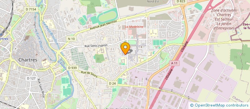 localisation de l'entreprise TECHNI FIBRE à CHARTRES