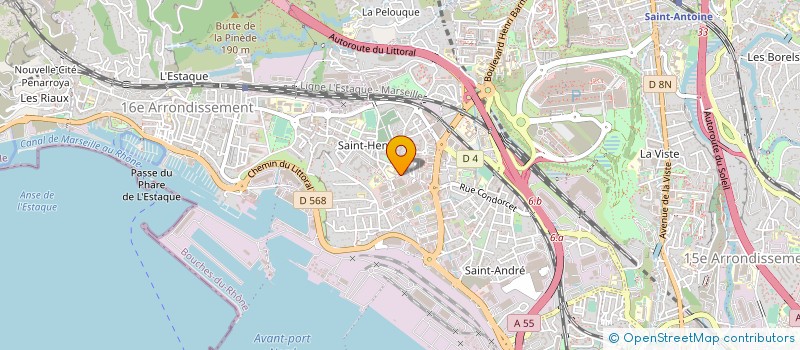 localisation de l'entreprise TECHNI FLUID à MARSEILLE