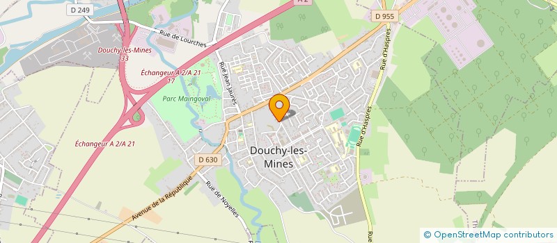 localisation de l'entreprise TECHNI-FLUIDES INDUSTRIES à DOUCHY-LES-MINES