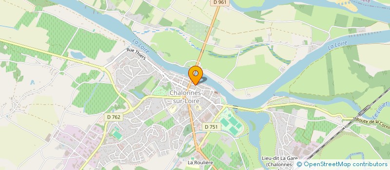 localisation de l'entreprise TECHNI'FORME à CHALONNES-SUR-LOIRE