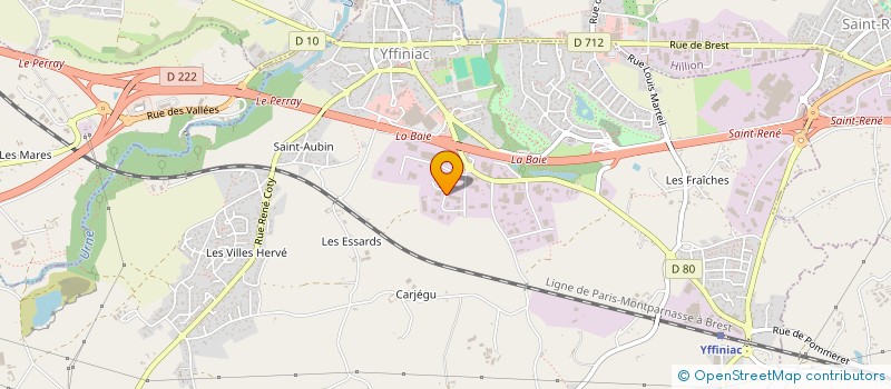 localisation de l'entreprise TECHNI FOURNIL DE BRETAGNE  YFFINIAC