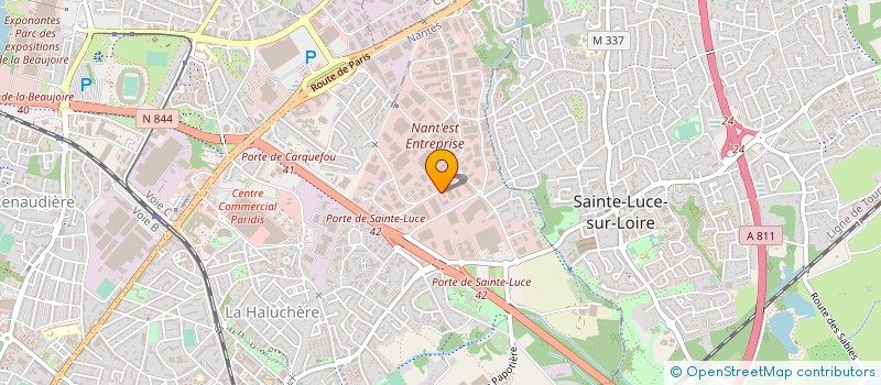 localisation de l'entreprise TECHNI GRAPH'DISTRIBUTION à NANTES