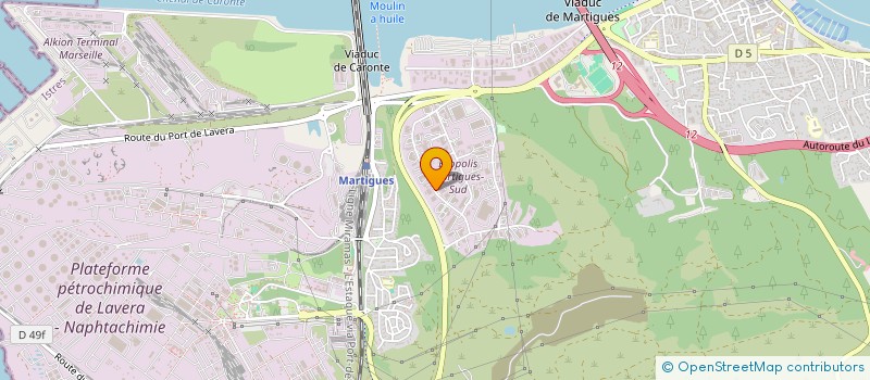 localisation de l'entreprise TECHNI HABITAT à MARTIGUES