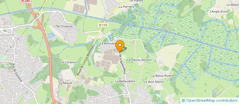 localisation de l'entreprise TECHNI - LOGIS  HAUTE-GOULAINE