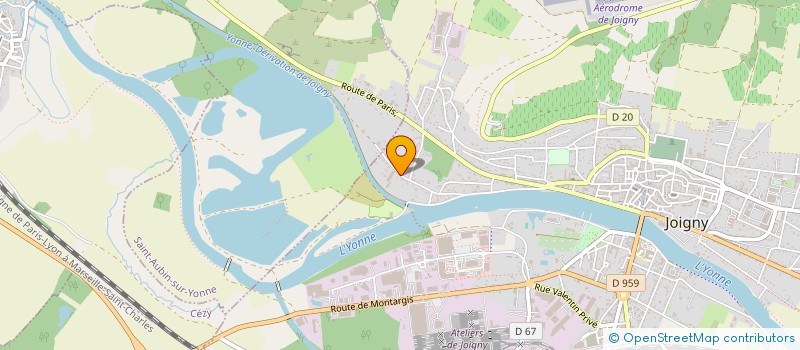 localisation de l'entreprise TECHNI MICRO à JOIGNY