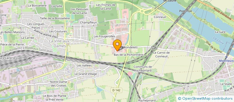localisation de l'entreprise TECHNI MURS 37 à LA VILLE-AUX-DAMES