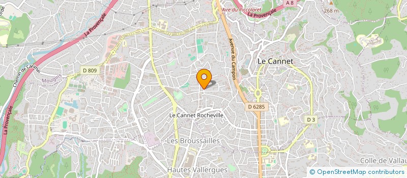localisation de l'entreprise TECHNI'NOV à LE CANNET
