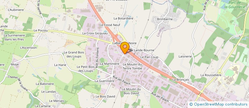 localisation de l'entreprise TECHNI OCEAN à COUERON
