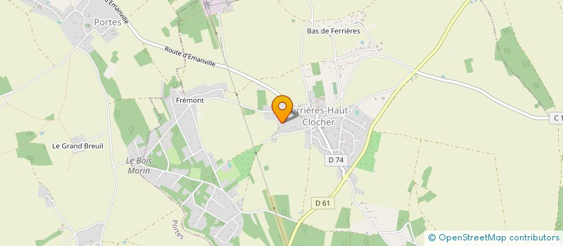 localisation de l'entreprise TECHNI-PAILLE  FERRIERES-HAUT-CLOCHER