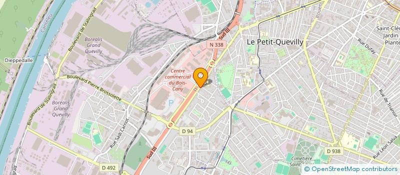 localisation de l'entreprise TECHNI PARE BRISE 76 à LE GRAND-QUEVILLY