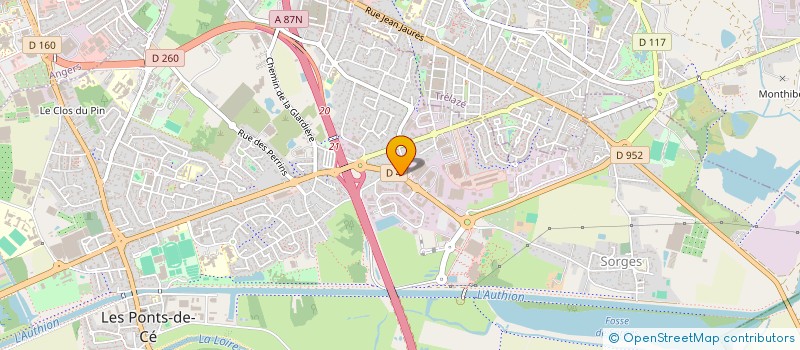 localisation de l'entreprise TECHNI PAYSAGE à LES PONTS-DE-CE