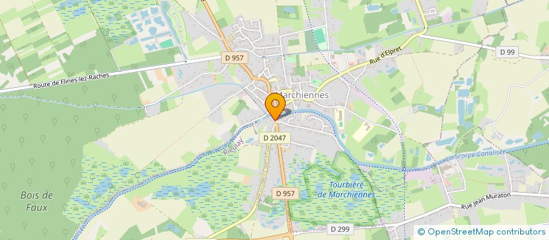 localisation de l'entreprise TECHNI PEINT à MARCHIENNES