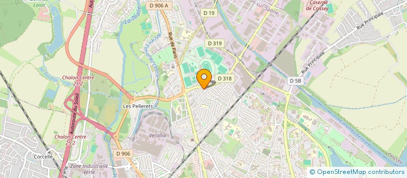 localisation de l'entreprise TECHNI PEINTURE à CHALON-SUR-SAONE