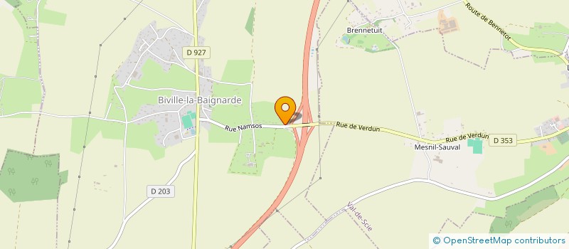 localisation de l'entreprise TECHNI-PISCINE  BIVILLE-LA-BAIGNARDE