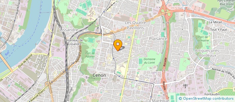 localisation de l'entreprise TECHNI PLATRE  CENON