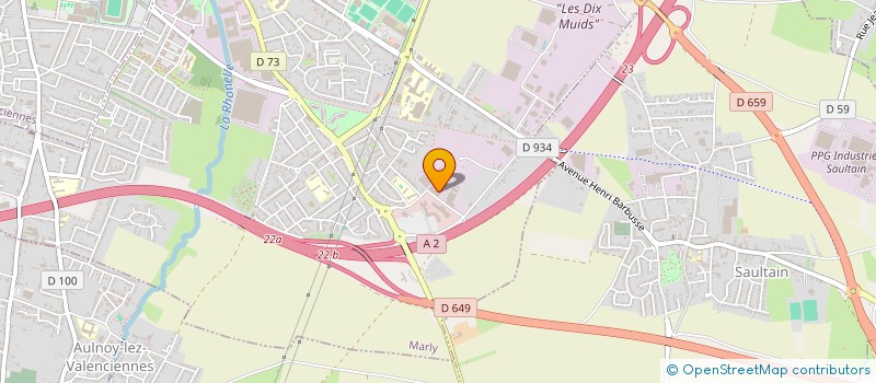 localisation de l'entreprise TECHNI POMPES à MARLY