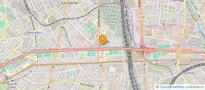 localisation de l'entreprise TECHNI-POSE  SAINT-OUEN-SUR-SEINE