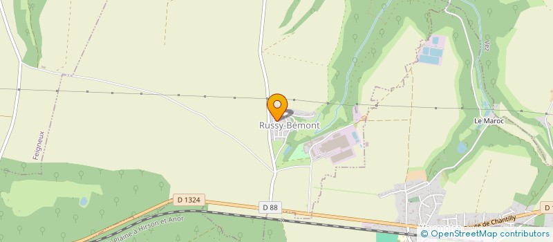 localisation de l'entreprise TECHNI-POSE  RUSSY-BEMONT