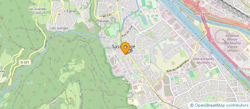 localisation de l'entreprise TECHNI-PROJECT  SASSENAGE