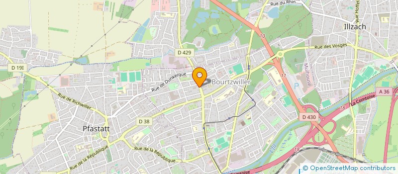 localisation de l'entreprise TECHNI PROJETS à MULHOUSE