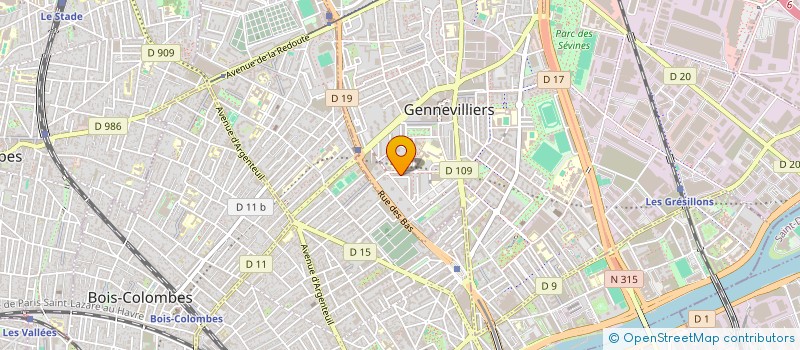 localisation de l'entreprise TECHNI PROTHESE à GENNEVILLIERS