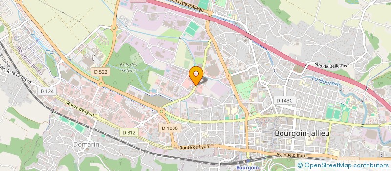 localisation de l'entreprise TECHNI REFRIGERATION à BOURGOIN-JALLIEU