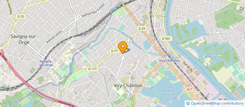 localisation de l'entreprise TECHNI REGUL à VIRY-CHATILLON