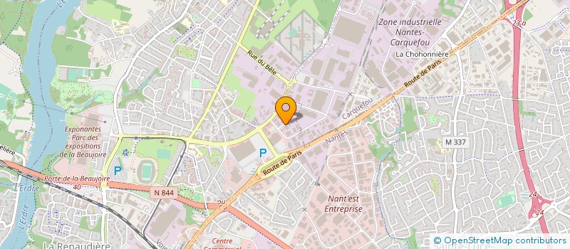 localisation de l'entreprise TECHNI-RESEAUX à NANTES